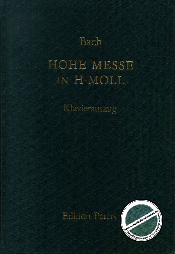 Titelbild für EP 8736GEB - MESSE H-MOLL BWV 232 URTEXT