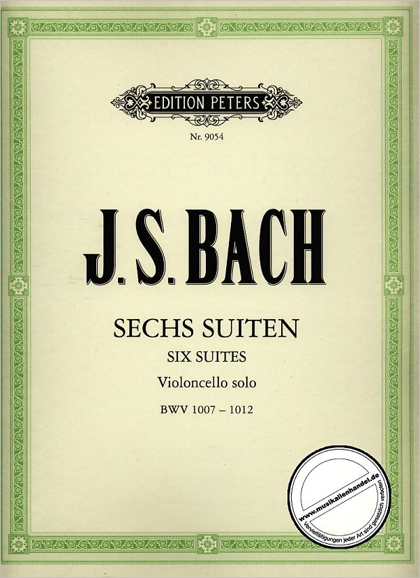 Titelbild für EP 9054 - 6 SUITEN BWV 1007-1012 (VC)