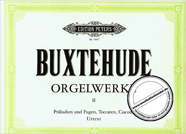 Titelbild für EP 9067 - ORGELWERKE 2 - PRAELUDIEN FUGEN TOCCATEN