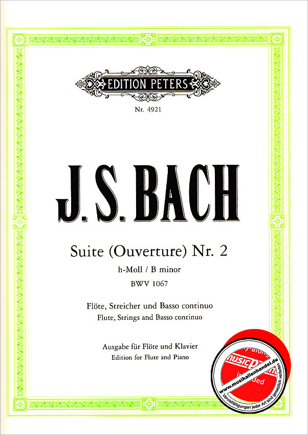 Titelbild für EPQ 4921 - SUITE H-MOLL BWV 1067 (ORCHESTE