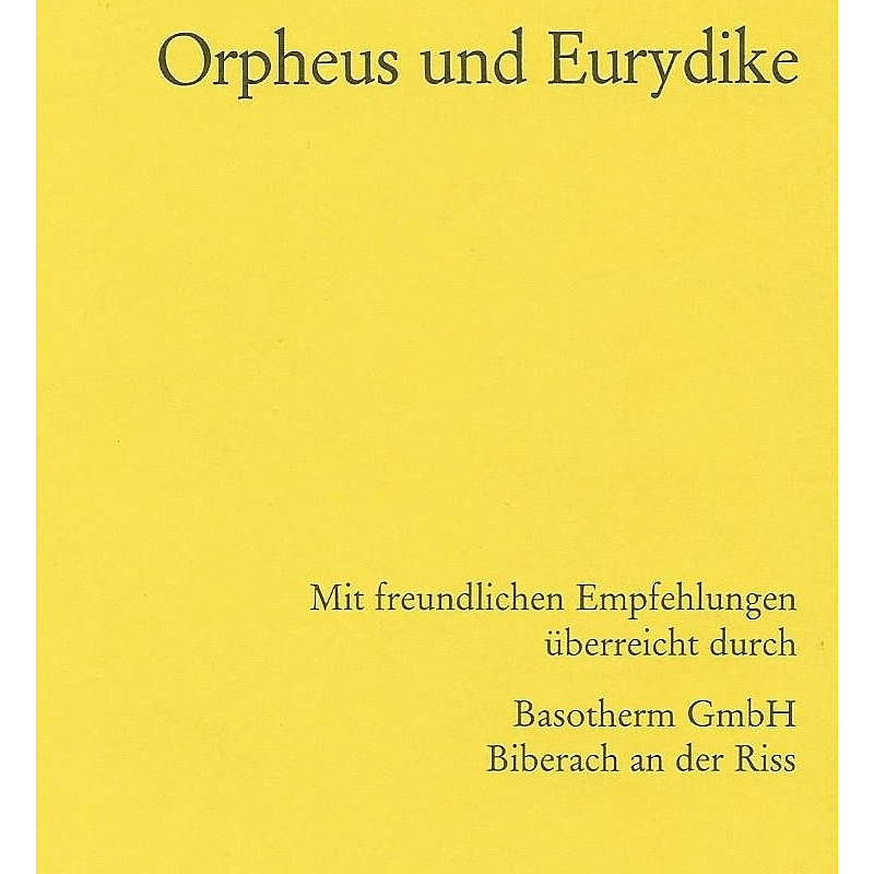 Titelbild für EPR 4566 - ORPHEUS + EURIDICE