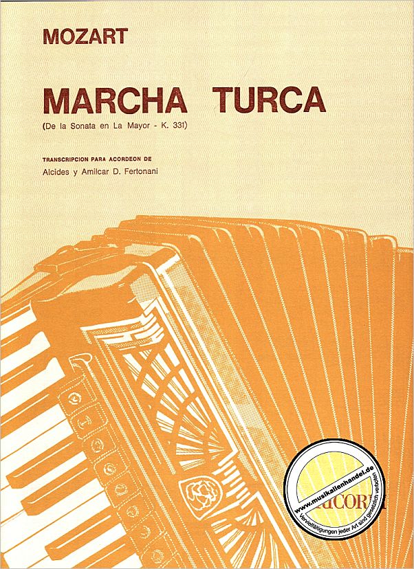 Titelbild für ERBA 12780 - ALLA TURCA (TUERKISCHER MARSCH) KV 331