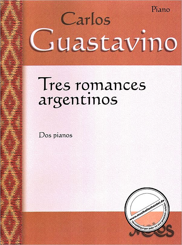 Titelbild für ERBA 13589 - 3 ROMANCES ARGENTINOS