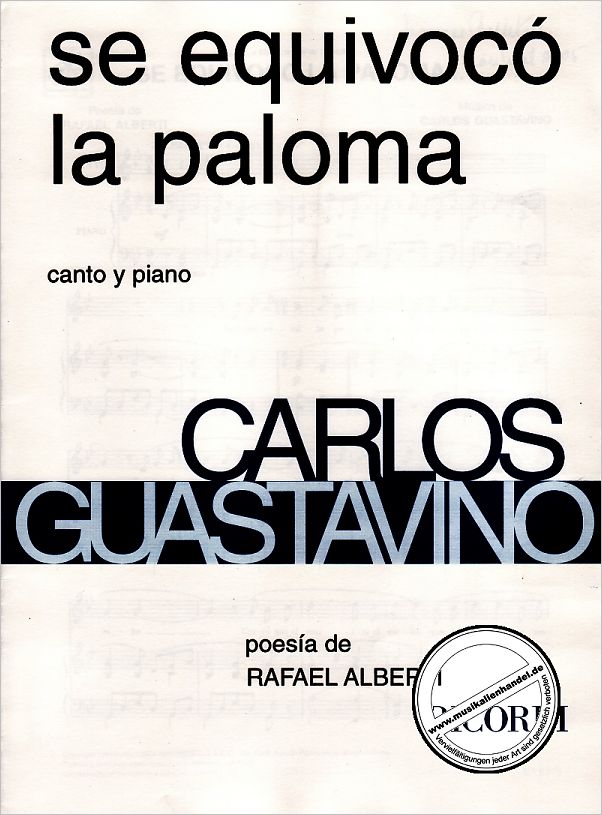Titelbild für ERBA 8278 - SE EQUIVOCO LA PALOMA