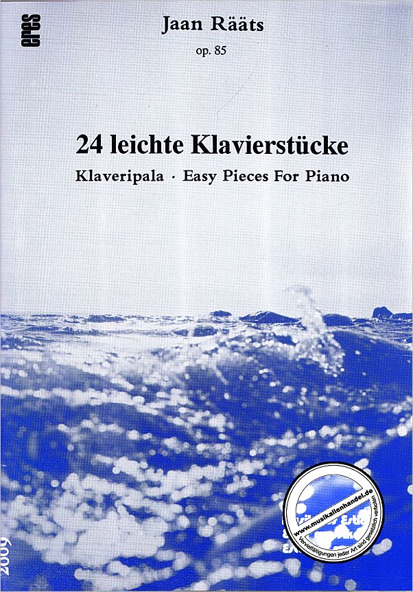 Titelbild für ERES 2009 - 24 LEICHTE KLAVIERSTUECKE