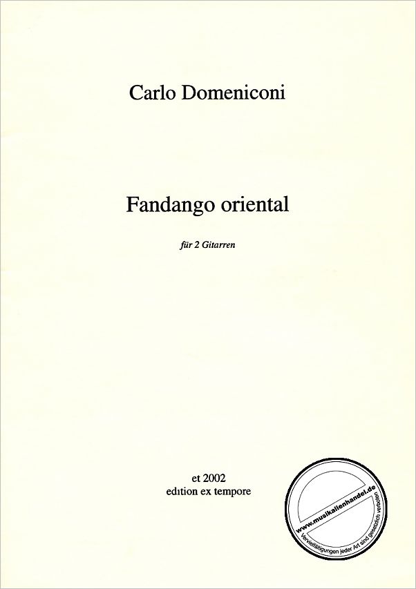 Titelbild für ET 2002 - FANDANGO