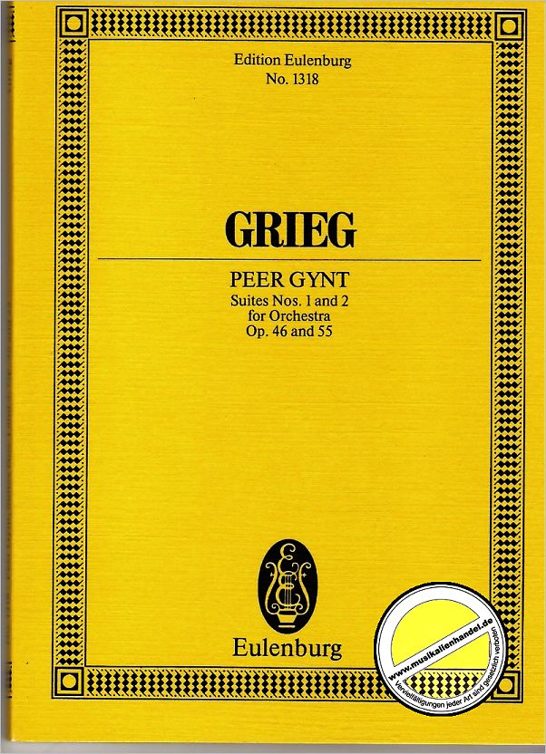 Titelbild für ETP 1318 - PEER GYNT SUITE 1  OP 46 + PEER GYNT SUITE 2 OP 55