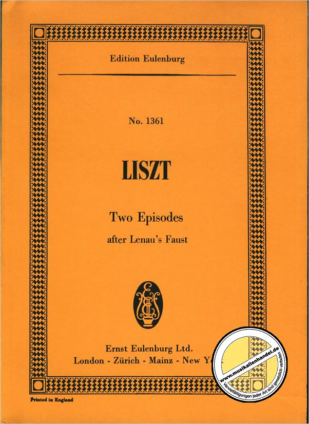 Titelbild für ETP 1361 - EPISODEN NACH LENAUS FAUST