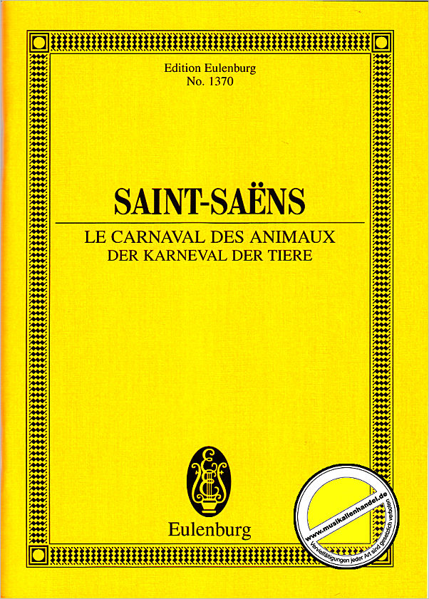 Titelbild für ETP 1370 - CARNAVAL DES ANIMAUX