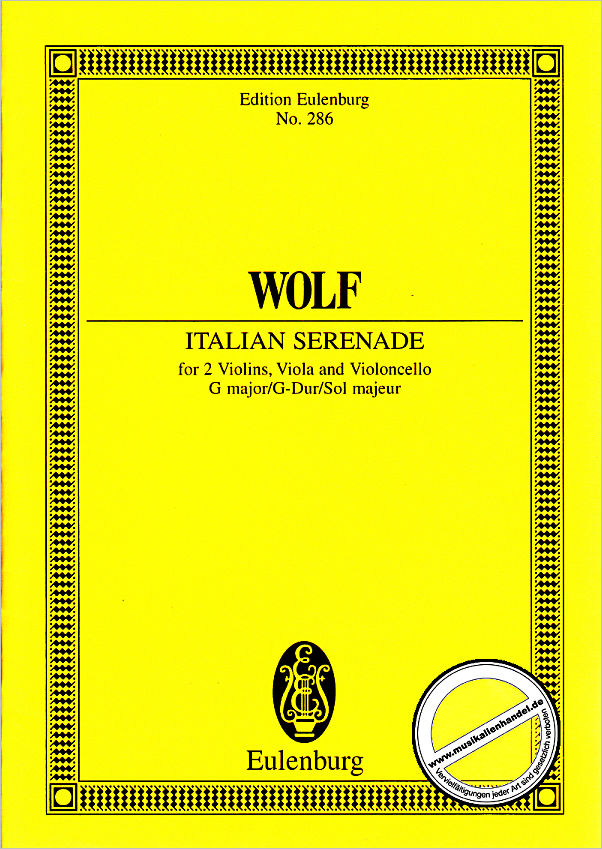 Titelbild für ETP 286 - ITALIENISCHE SERENADE G-DUR