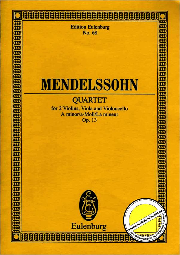 Titelbild für ETP 68 - QUARTETT A-MOLL OP 13