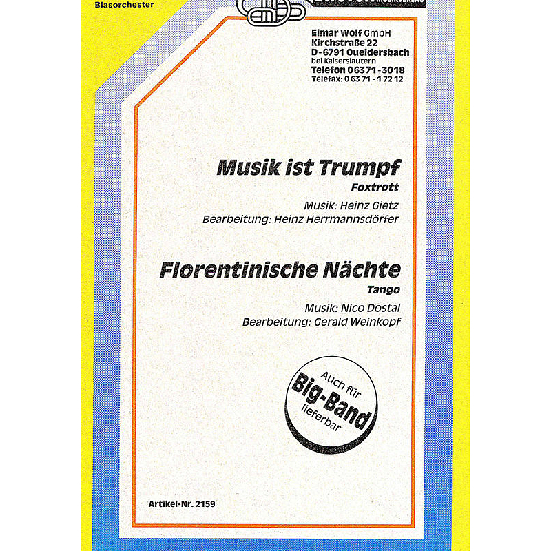 Titelbild für EWOTON 2159 - MUSIK IST TRUMPF + FLORENTINISCH