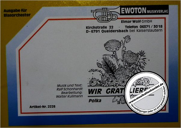 Titelbild für EWOTON 2228 - WIR GRATULIEREN