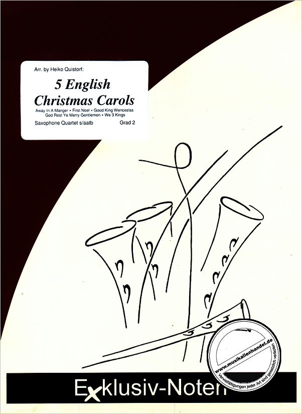 Titelbild für EXKLUSIV -SAX1012 - 5 ENGLISH CHRISTMAS CAROLS