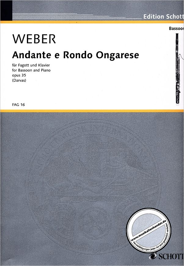 Titelbild für FAG 16 - ANDANTE + RONDO UNGARESE OP 35