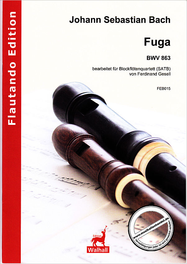 Titelbild für FE -B015 - FUGE BWV 863