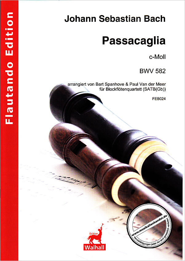 Titelbild für FE -B024 - PASSACAGLIA C-MOLL BWV 582