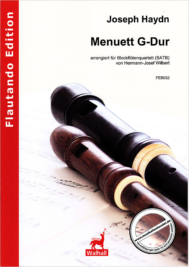 Titelbild für FE -B032 - MENUETT G-DUR