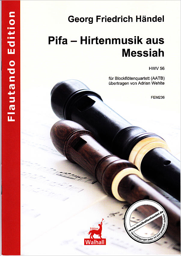 Titelbild für FE -M236 - Pifa (Hirtenmusik aus Messias HWV 56)