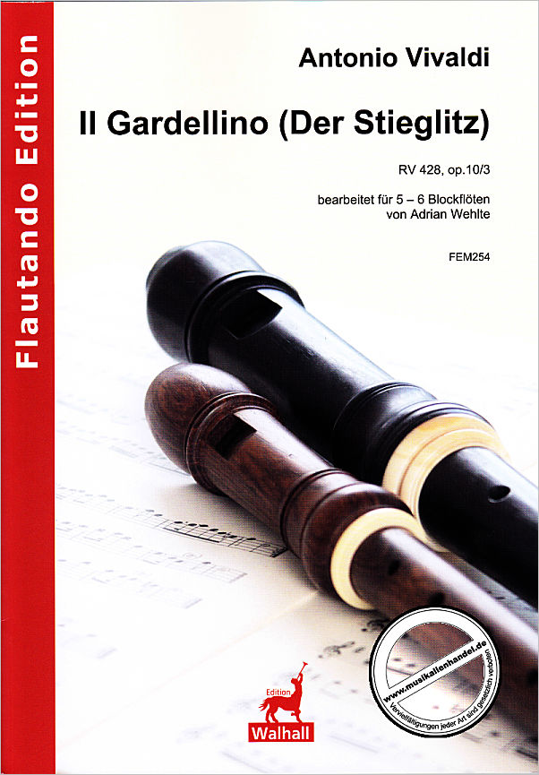 Titelbild für FE -M254 - Il Gardellino RV 428 op 10/3 | Der Stieglitz