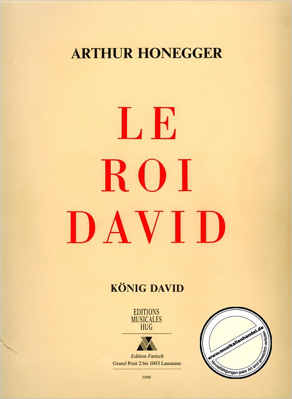 Titelbild für FF 5990 - LE ROI DAVID - KOENIG DAVID