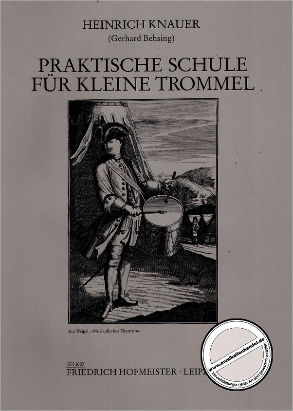 Titelbild für FH 1007 - PRAKTISCHE SCHULE FUER KLEINE TROMMEL