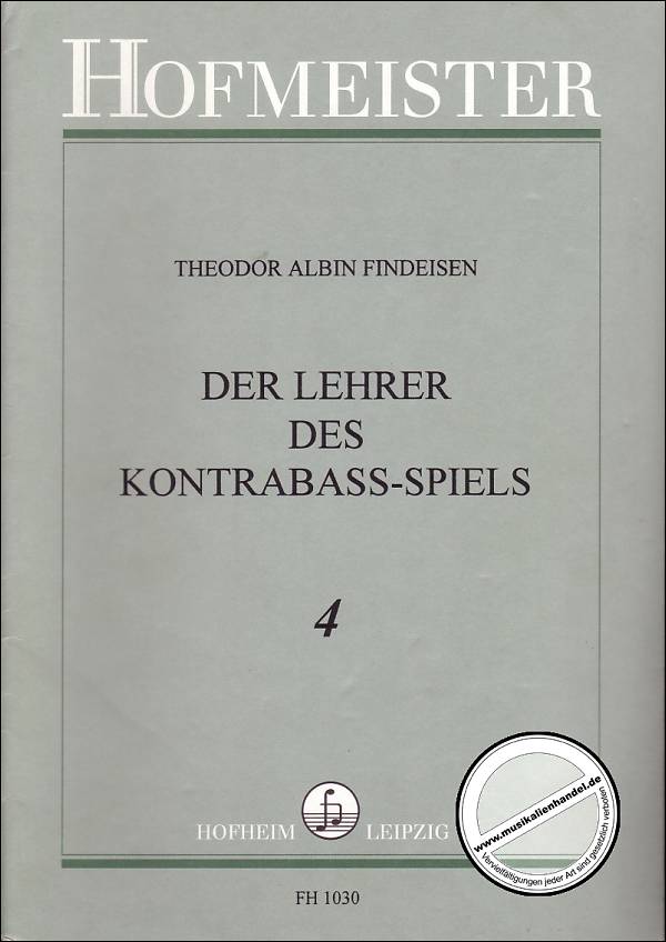 Titelbild für FH 1030 - DER LEHRER DES KONTRABASS SPIELS 4