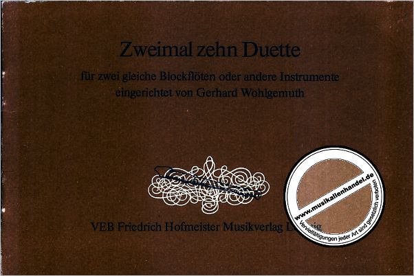 Titelbild für FH 2055 - 2 X 10 DUETTE