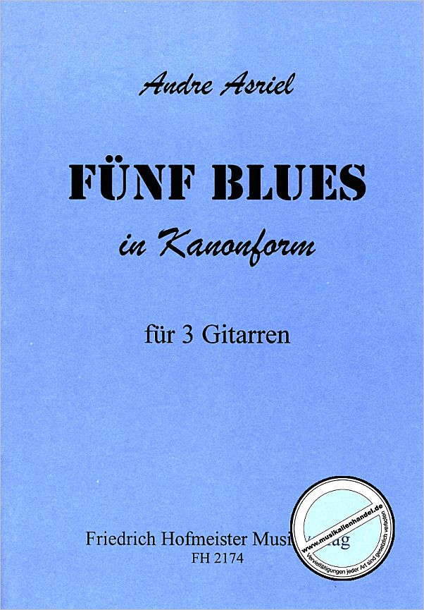 Titelbild für FH 2174 - 5 BLUES IN KANONFORM