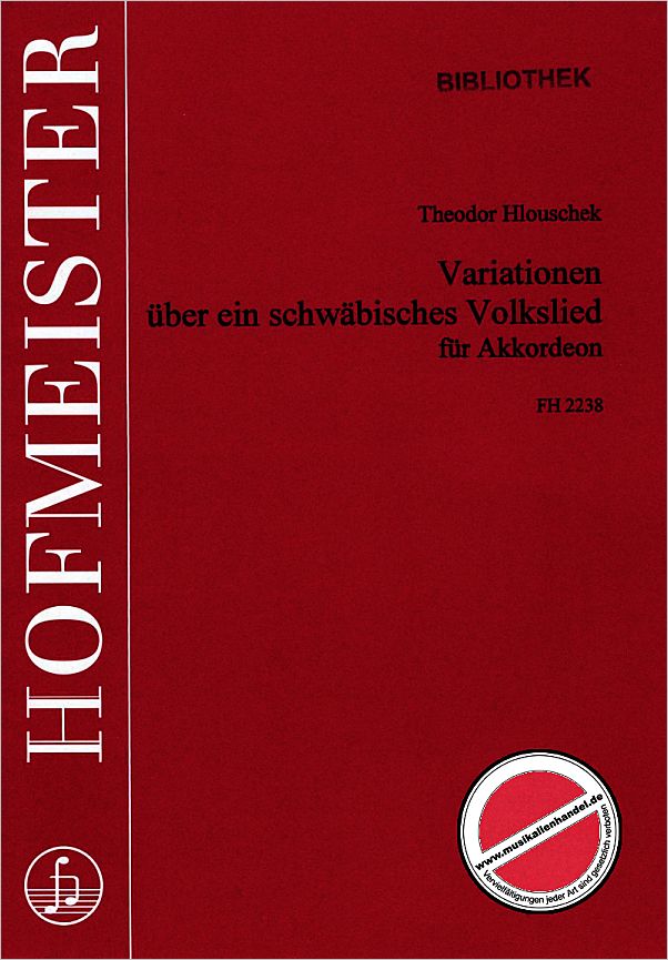 Titelbild für FH 2238 - VARIATIONEN UEBER EIN SCHWAEBISCHES VOLKSLIED