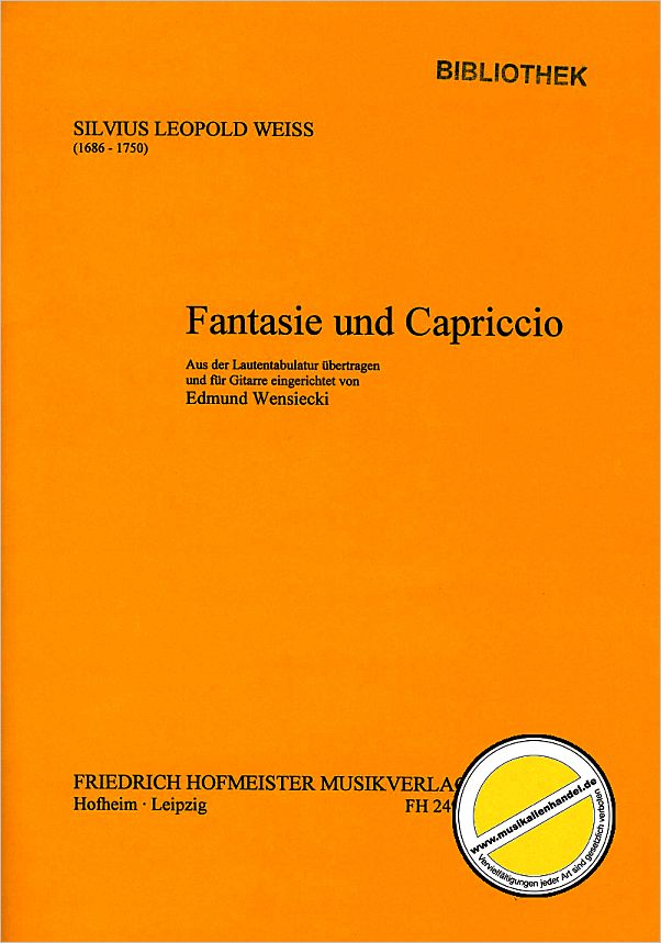 Titelbild für FH 2495 - FANTASIE + CAPRICCIO