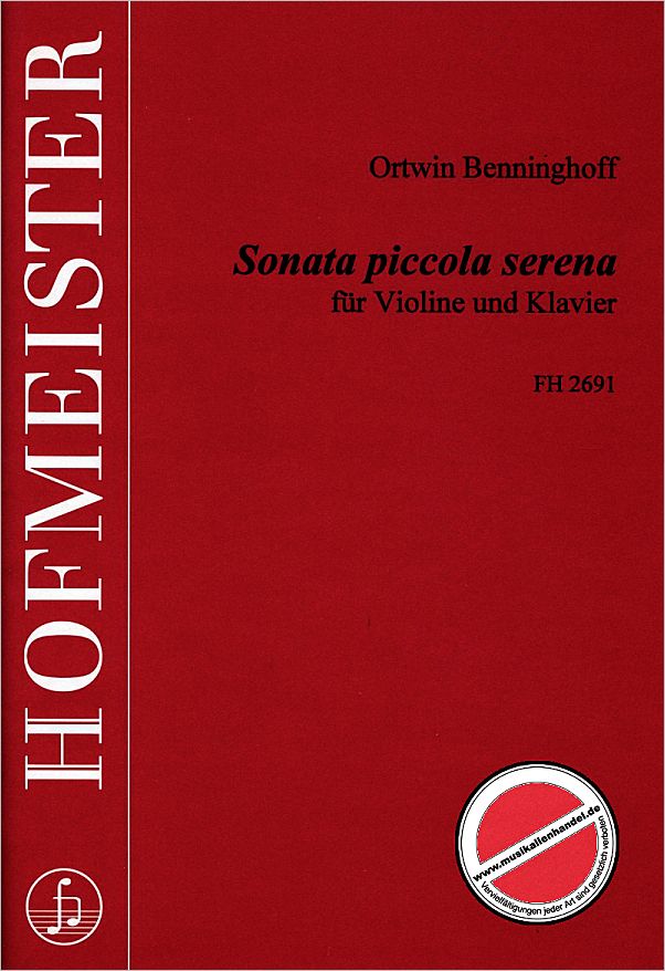 Titelbild für FH 2691 - SONATA PICCOLA SERENA