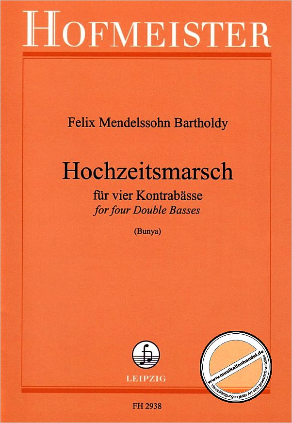 Titelbild für FH 2938 - HOCHZEITSMARSCH OP 61/9 (AUS SOMMERNACHTSTRAUM)