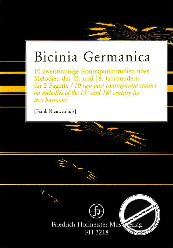 Titelbild für FH 3218 - BICINIA GERMANICA