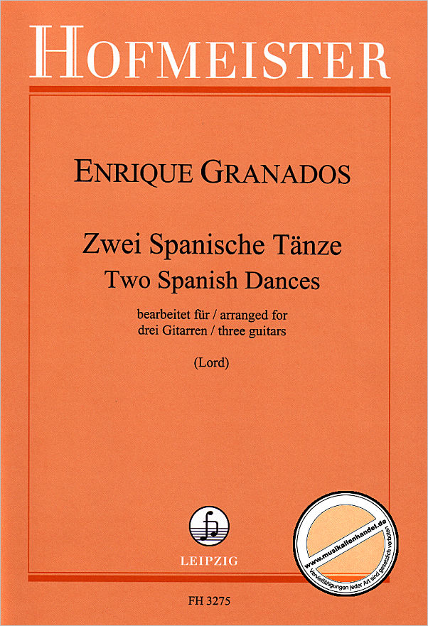 Titelbild für FH 3275 - 2 SPANISCHE TAENZE