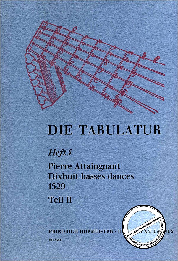 Titelbild für FH 4554 - DIE TABULATUR BD 5