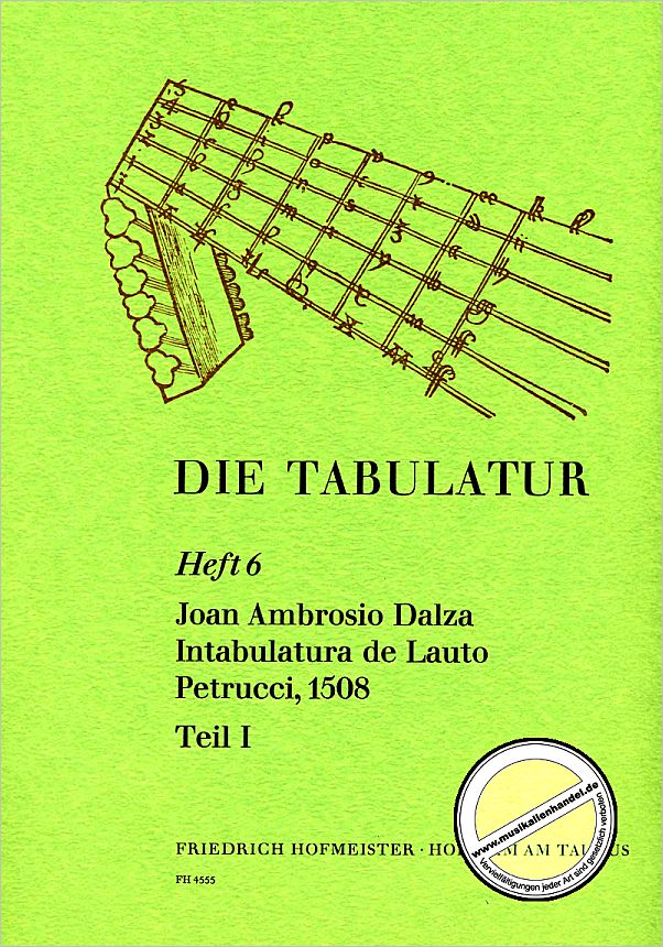 Titelbild für FH 4555 - DIE TABULATUR BD 6