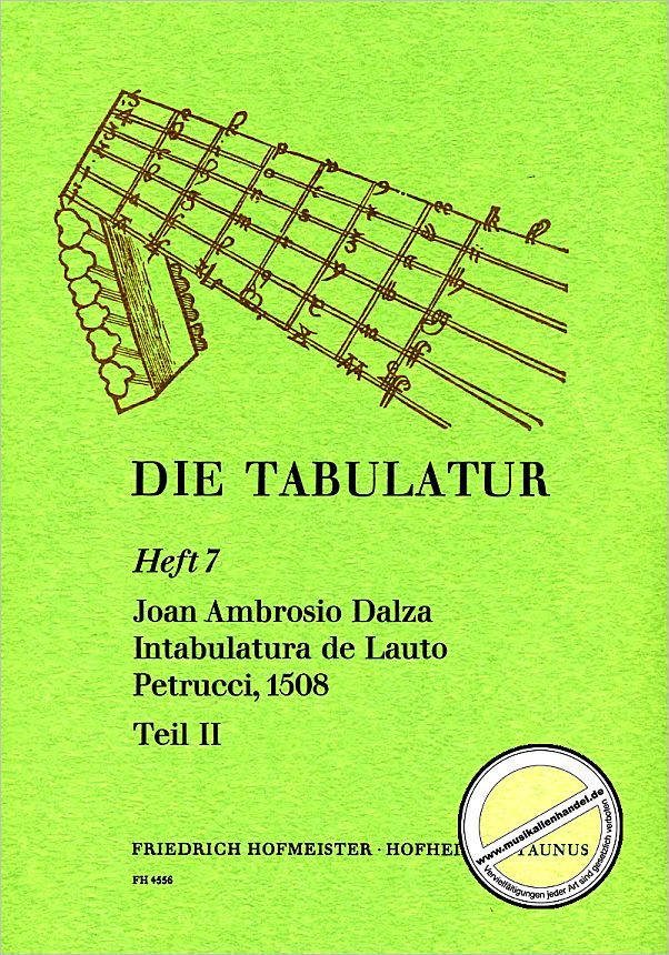 Titelbild für FH 4556 - DIE TABULATUR 7