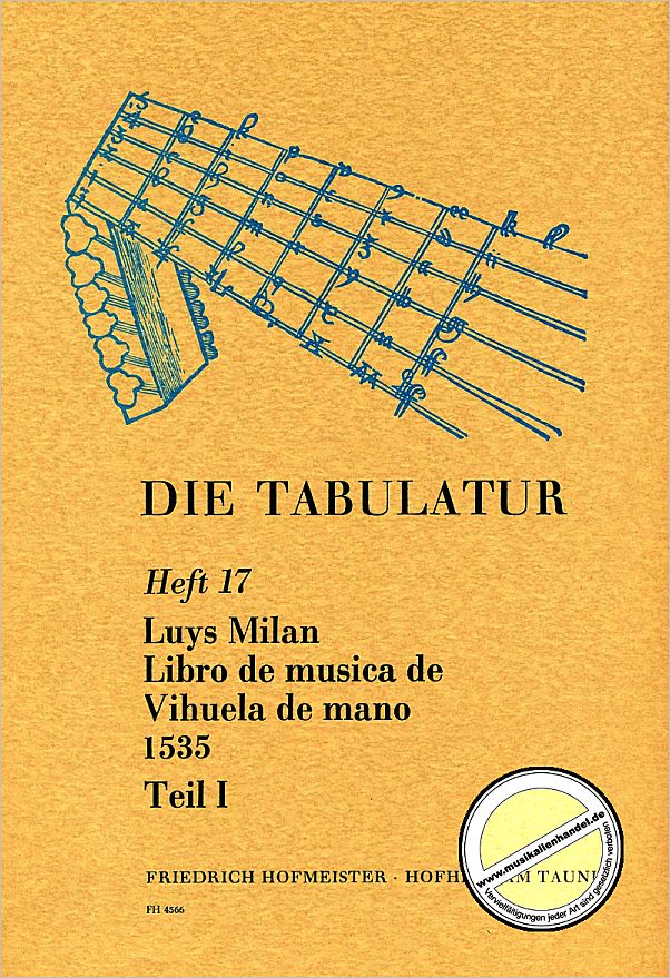 Titelbild für FH 4566 - LIBRO DE MUSICA DE VIHUELA DE MANO 1