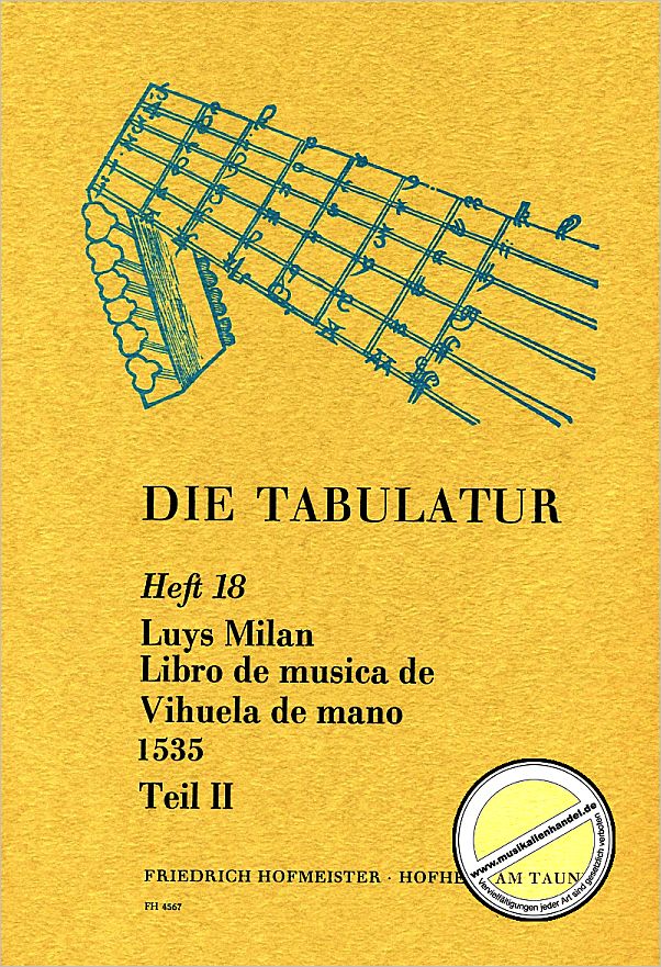 Titelbild für FH 4567 - LIBRO DE MUSICA DE VIHUELA BD 2