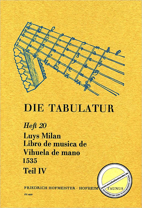 Titelbild für FH 4569 - LIBRO DE MUSICA DE VIHUELA BD 4