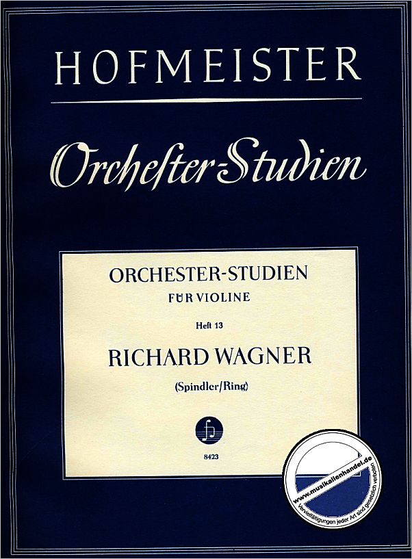Titelbild für FH 8423 - ORCHESTERSTUDIEN 13