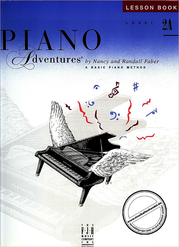 Titelbild für FJH 1081 - PIANO ADVENTURES 2A LESSON BOOK