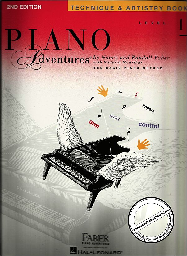 Titelbild für FJH 1097 - PIANO ADVENTURES TECHNIQUE & ARTISTRY BOOK 1