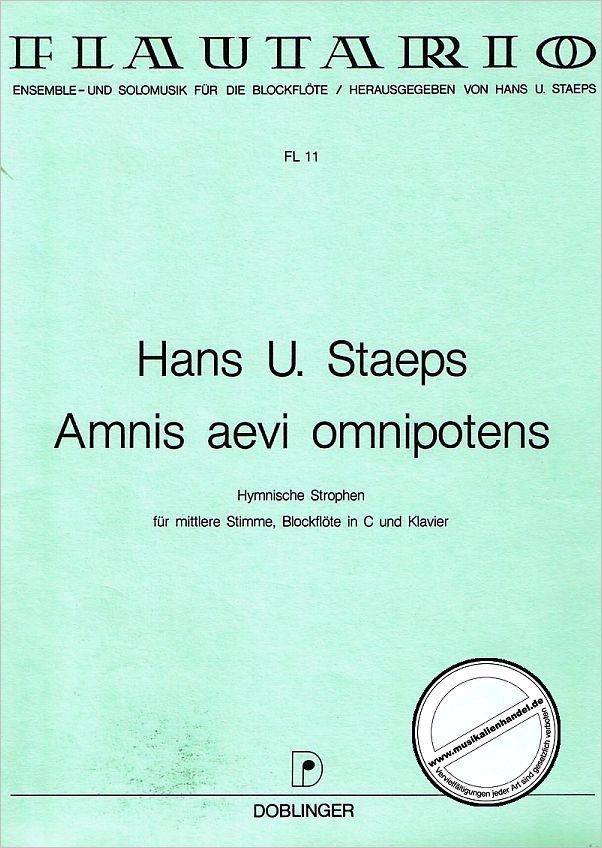 Titelbild für FL 11 - AMNIS AEVI OMNIPOTENS