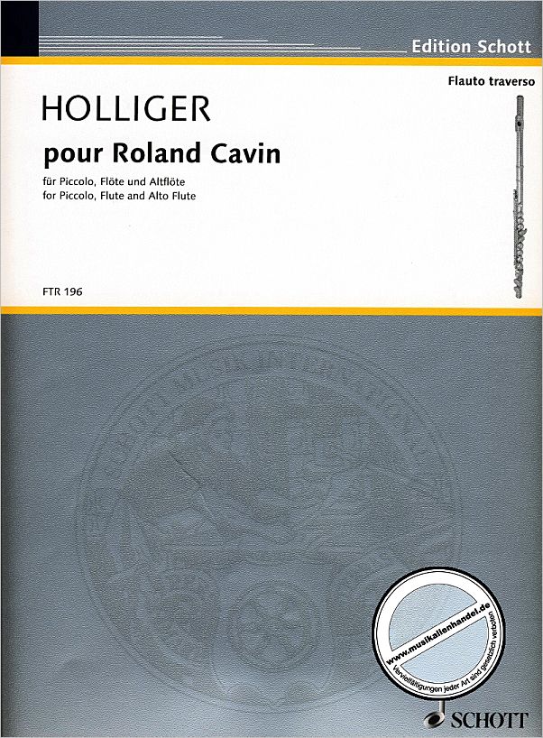 Titelbild für FTR 196 - POUR ROLAND CAVIN