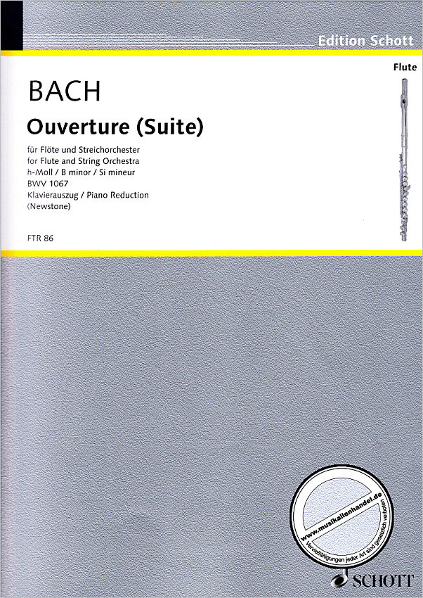 Titelbild für FTR 86 - OUVERTUERE (ORCHESTERSUITE) 2 H-MOLL BWV 1067