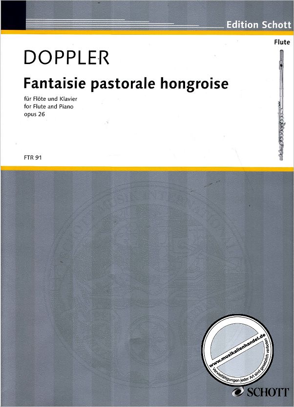 Titelbild für FTR 91 - FANTASIE PASTORALE HONGROISE OP 26