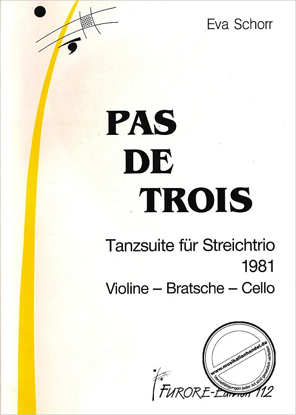 Titelbild für FUE 112 - PAS DE TRIOS - TANZSUITE