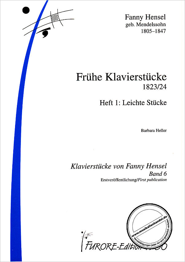 Titelbild für FUE 196 - FRUEHE KLAVIERSTUECKE 1 - LEICHTE STUECKE